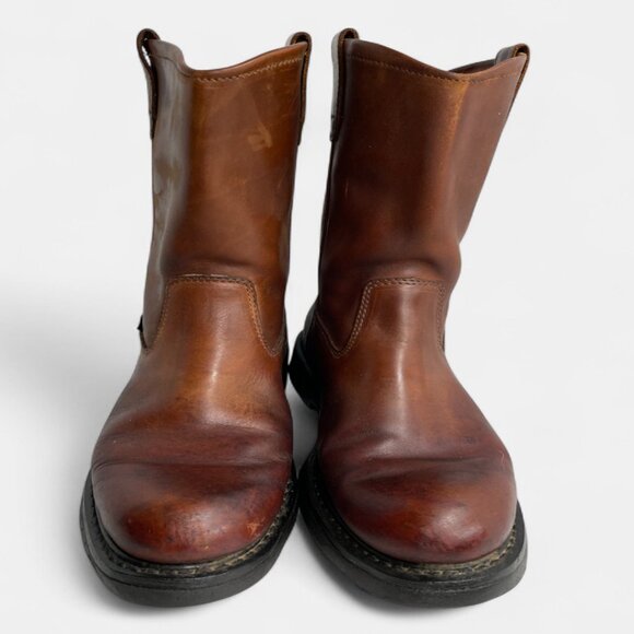 Wolverine Leather Western Cowboy Biker Engineer Work Boots Men's 8.5 M - Picture 4 of 16